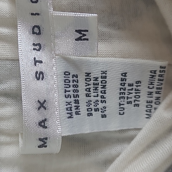 Max Studio Chevron Maxi Skirt in Navy and White Size Med - Picture 4 of 4